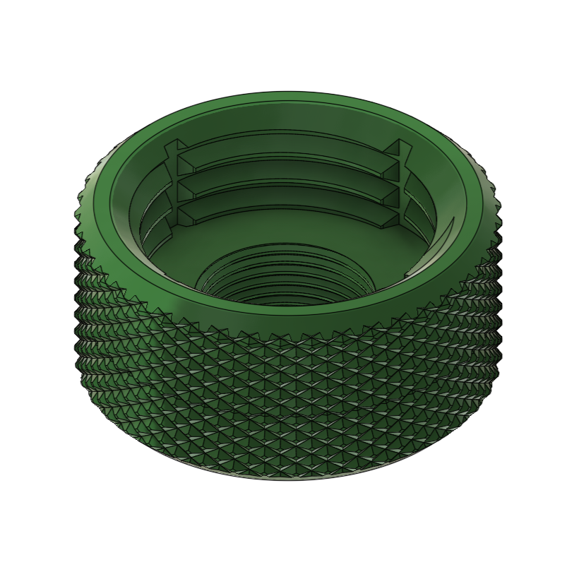 Product rendering: soft drink bottle adapter body